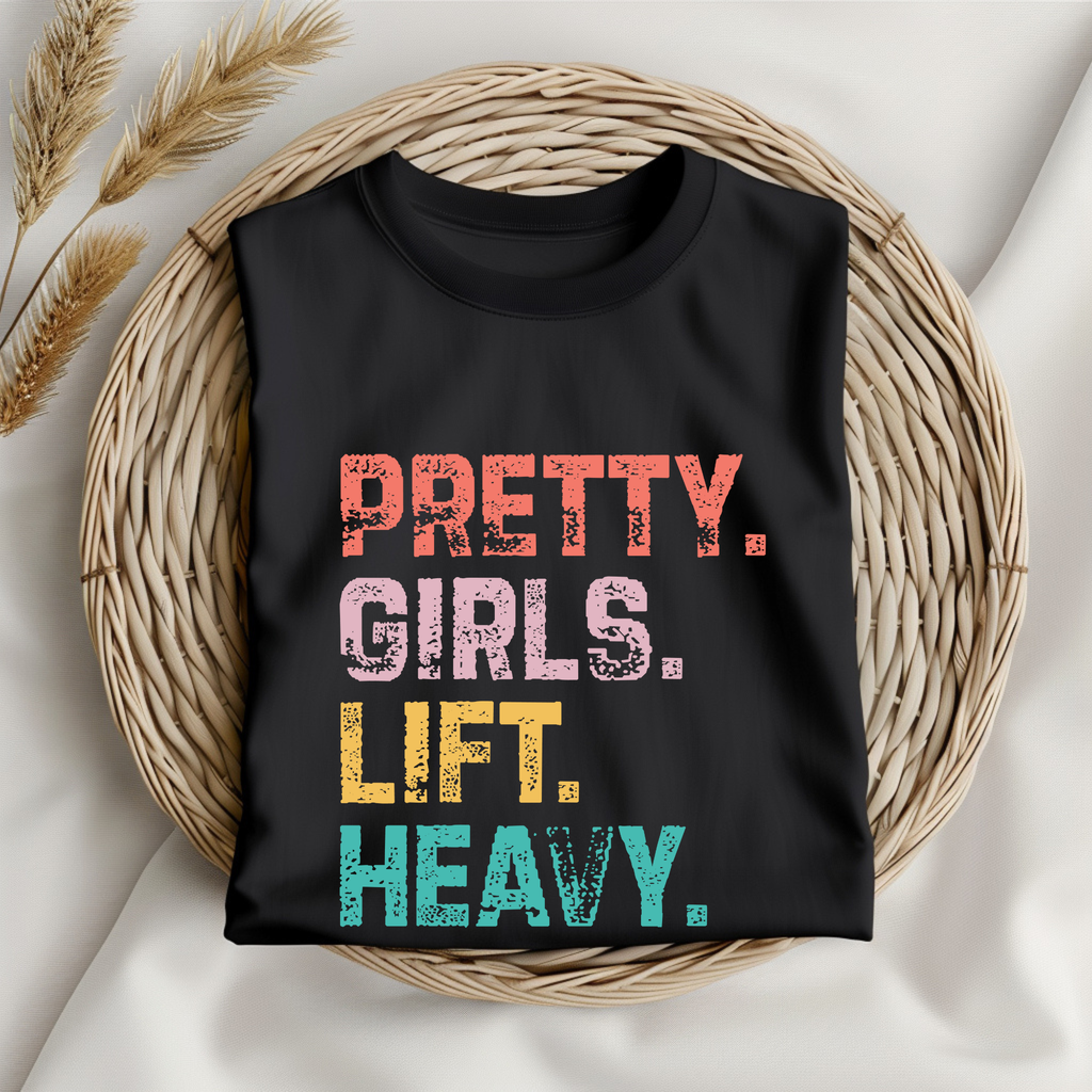 Unisex pretty girls lift heavy gym tshirt