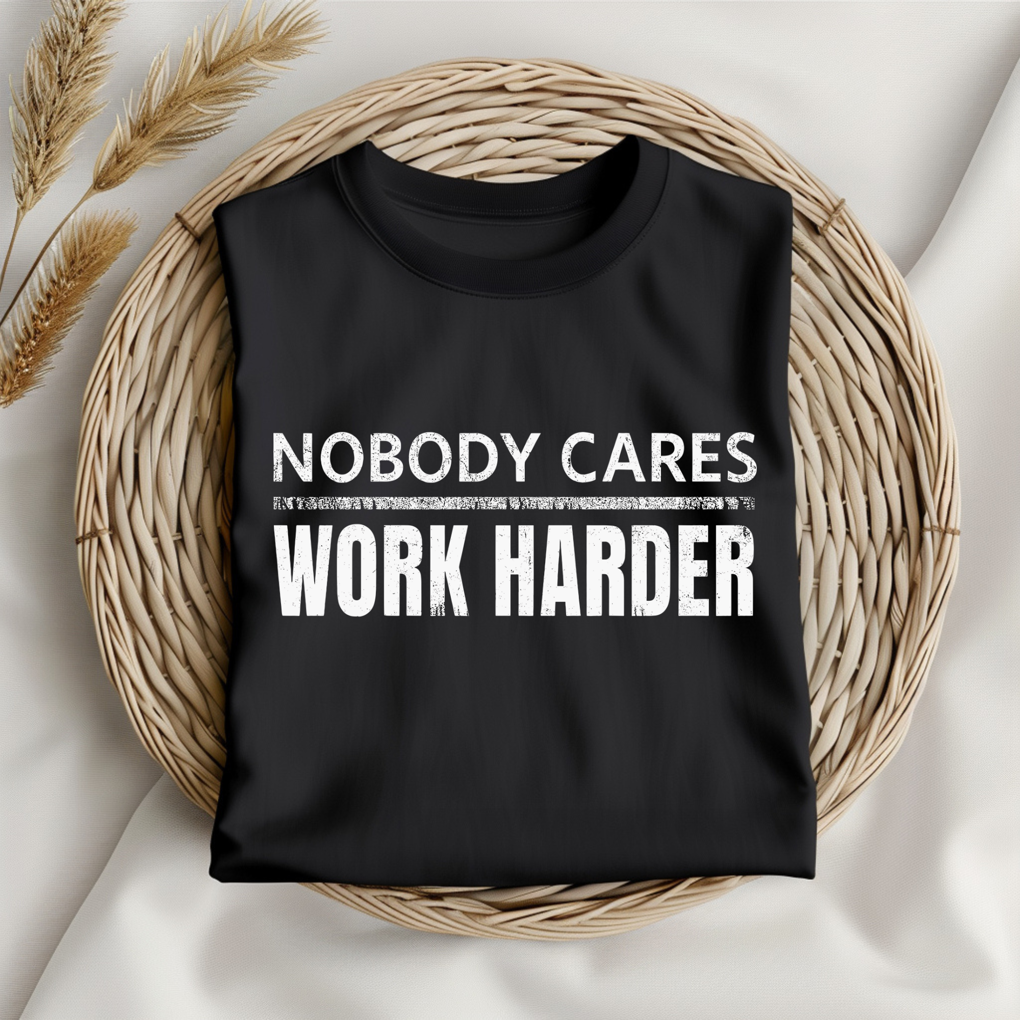 Unisex Nobody cares work harder gym tshirt