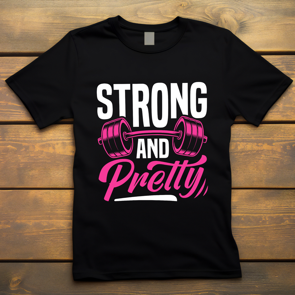 Unisex Strong and pretty gym tshirt