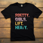 Unisex pretty girls lift heavy gym tshirt