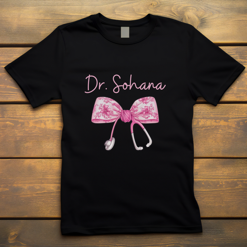 Personalized Women Doctor tshirt