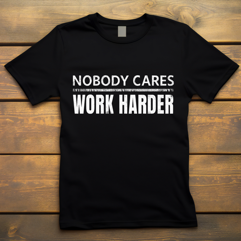 Unisex Nobody cares work harder gym tshirt