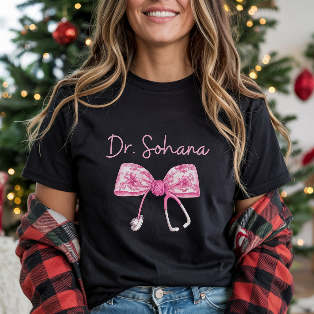 Personalized Women Doctor tshirt