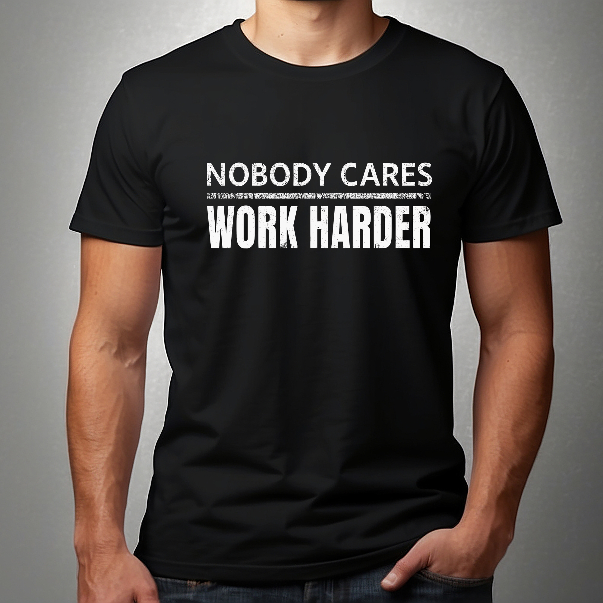 Unisex Nobody cares work harder gym tshirt