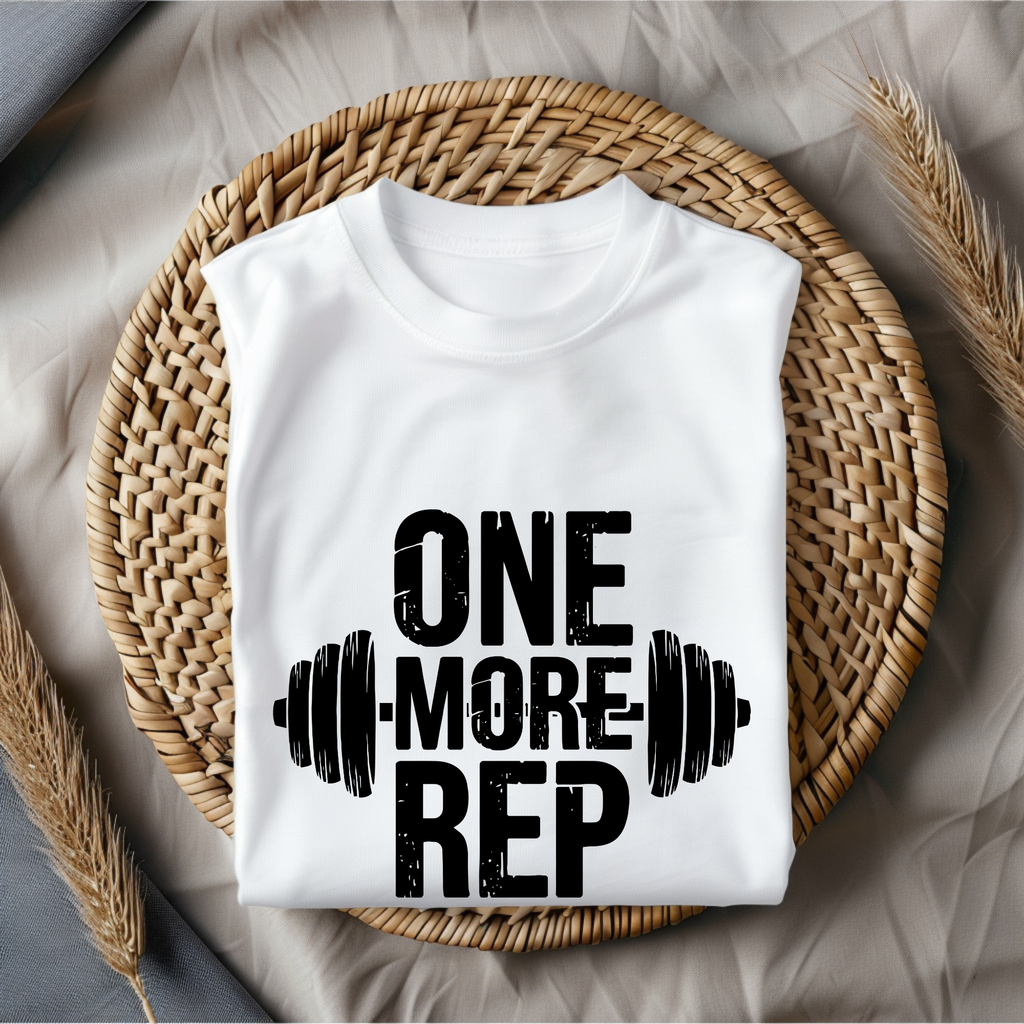 Unisex one more rep gym tshirt