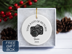 Personalized Camera Photography Ornament - Took a lot of pictures