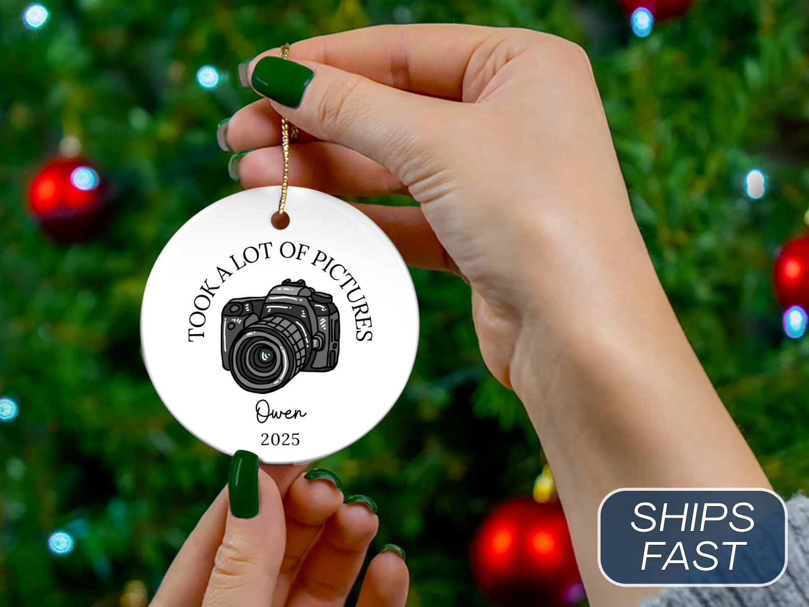 Personalized Camera Photography Ornament - Took a lot of pictures