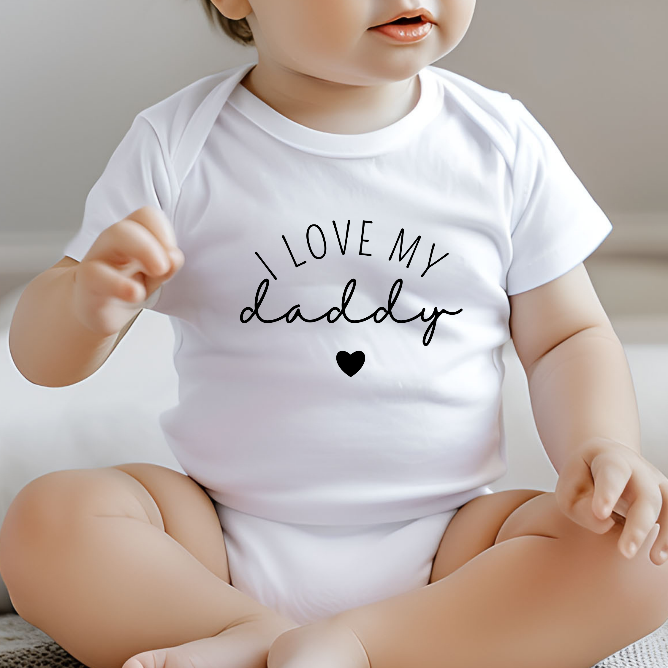 I love my daddy kids romper