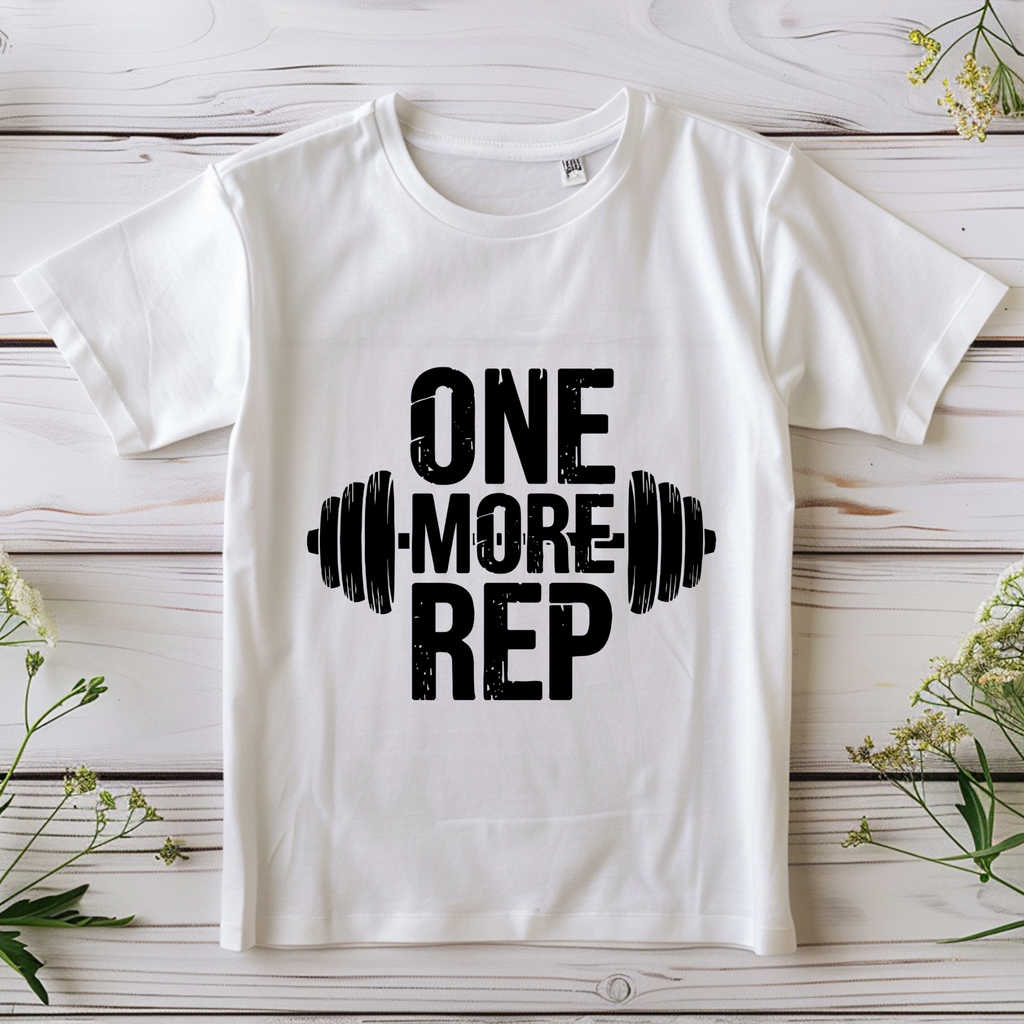 Unisex one more rep gym tshirt