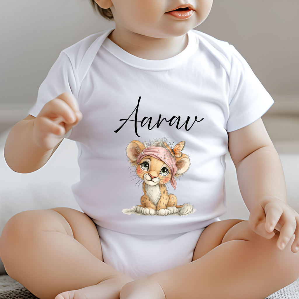 Personalized Lion's Cub kids romper