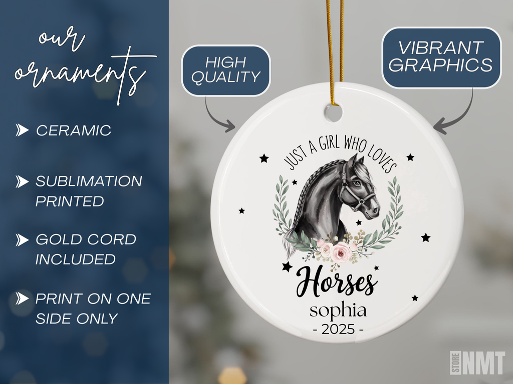 Personalized Just a girl who loves horses