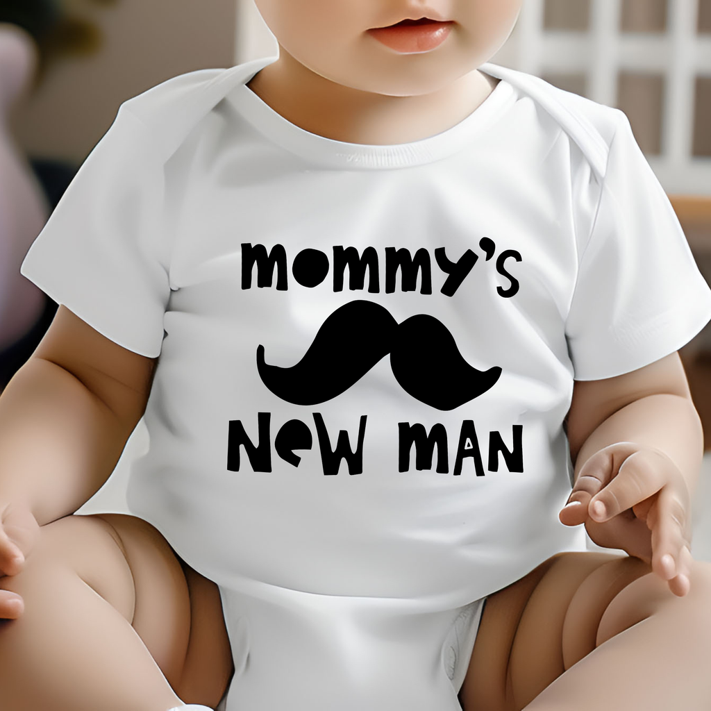 Mommy's new man kids romper
