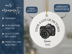 Personalized Camera Photography Ornament - Took a lot of pictures