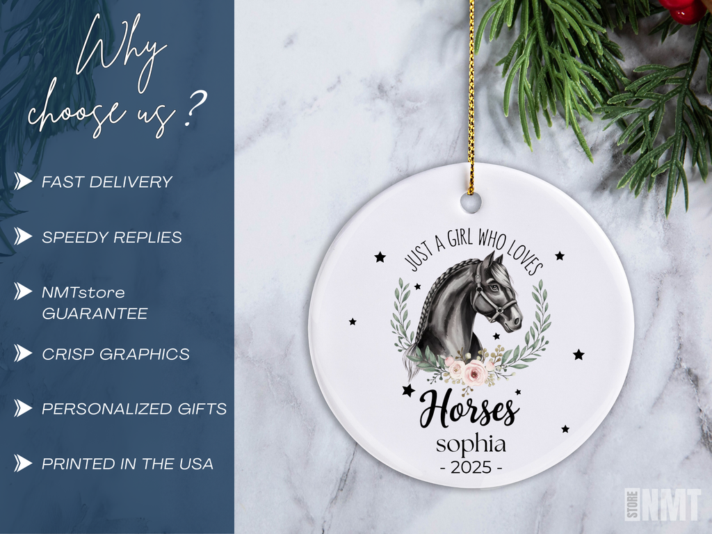 Personalized Just a girl who loves horses