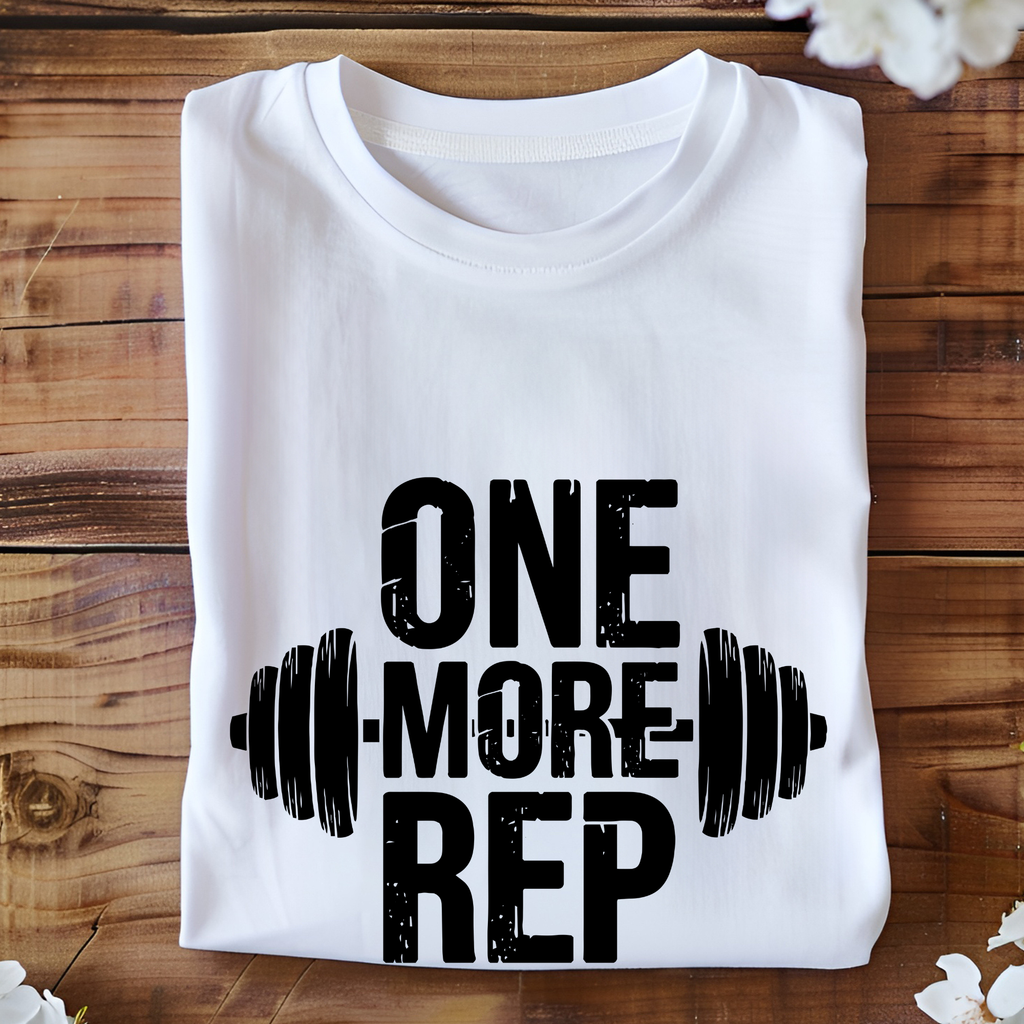 Unisex one more rep gym tshirt