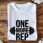 Unisex one more rep gym tshirt