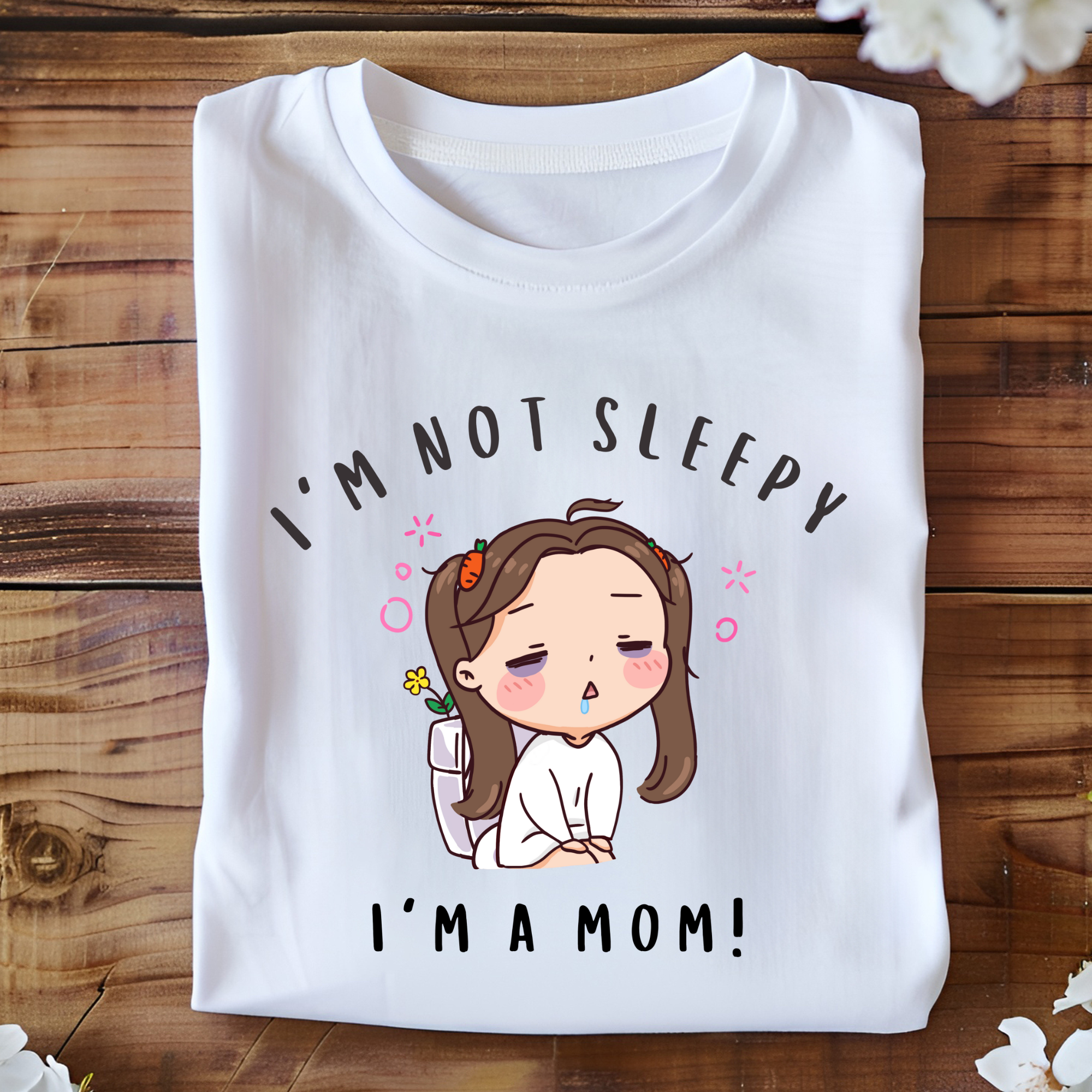Unisex I'm not sleepy I'm a mom tshirt